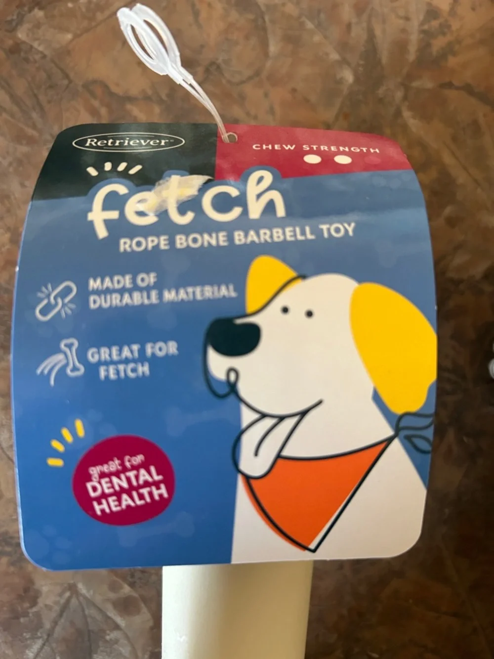 FETCH Dog Rope Barbell Bone Dog Toys